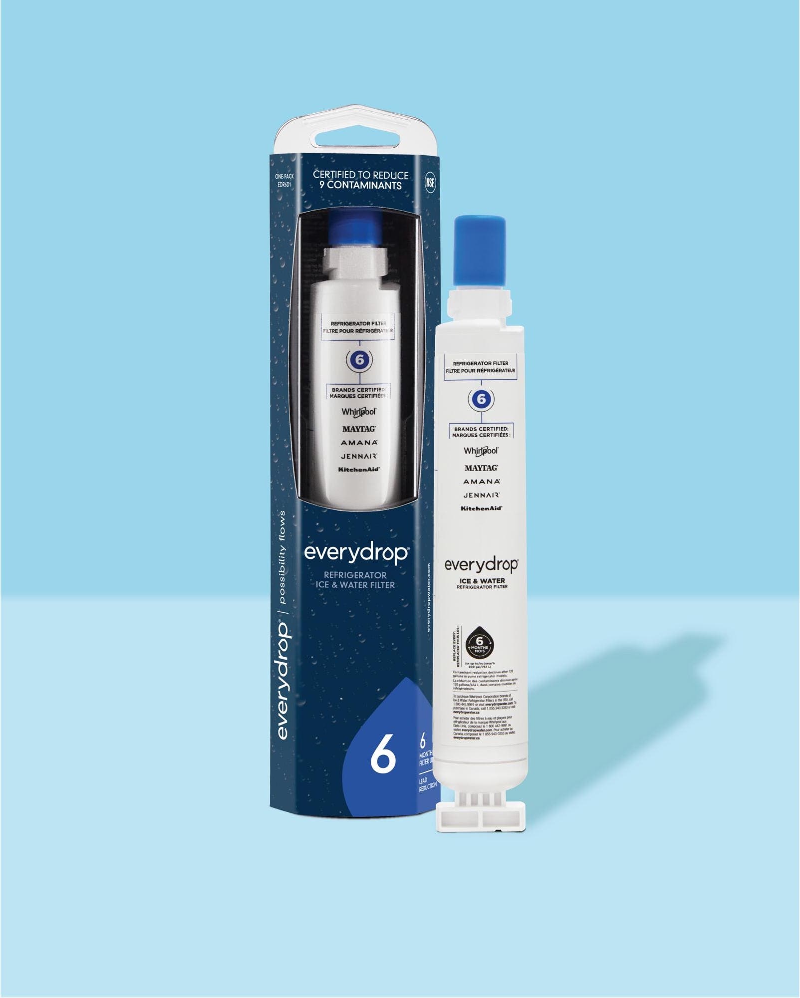 Whirlpool EDR6D1 Replacement Refrigerator Water Filter