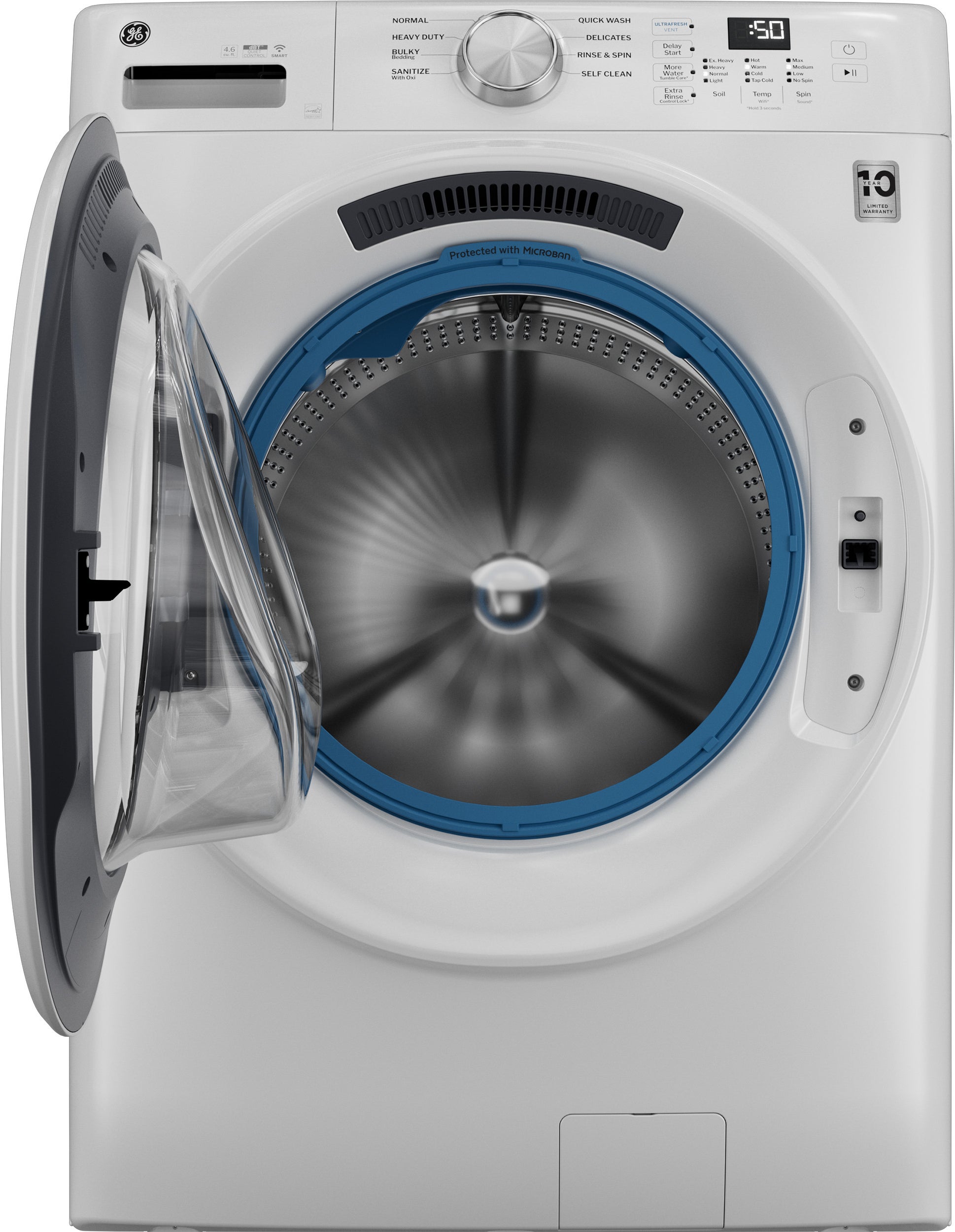 GE GFW350SSYWW Smart Front Load Washer - Thumbnail 5