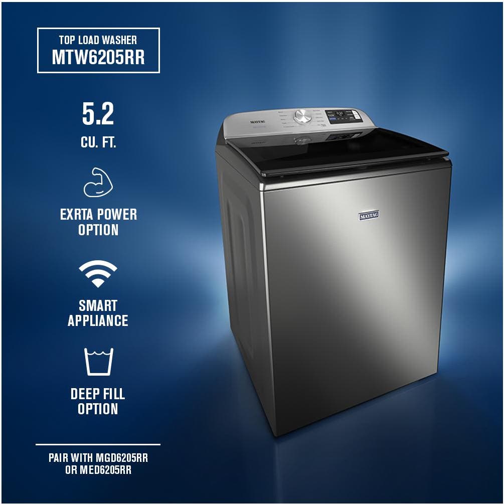 Maytag MTW6205RR Classic Silver