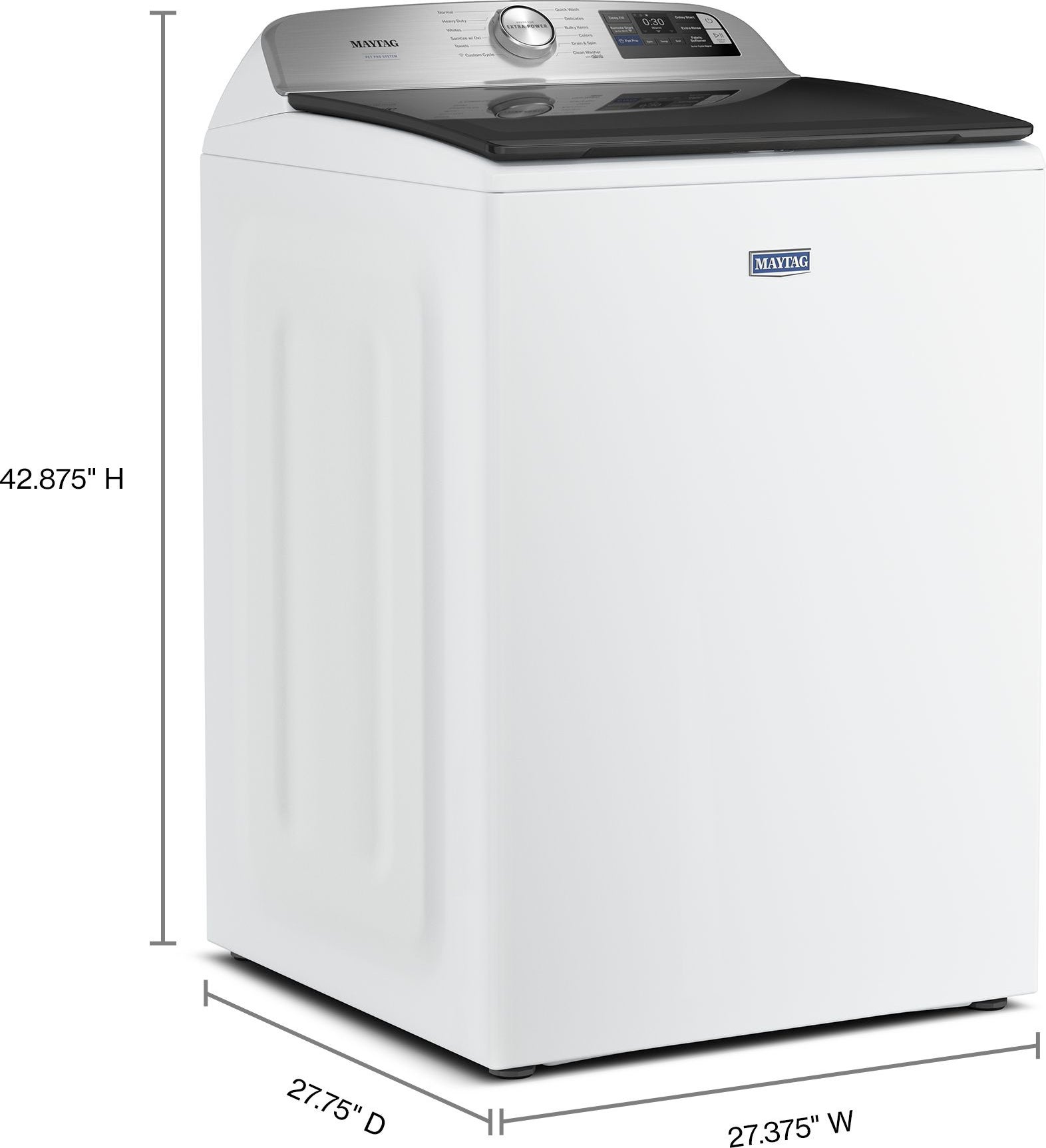 Maytag MTW7200RW 5.3 Cu. Ft. Smart Top Load Ultra Capacity Washer