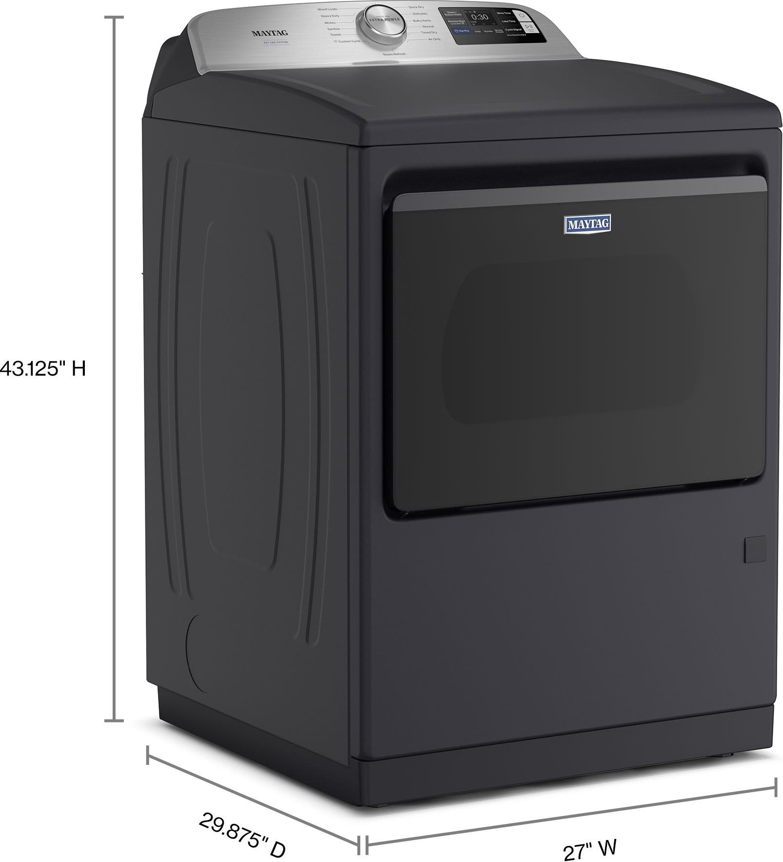 Maytag MED7205RF Midnight Steel