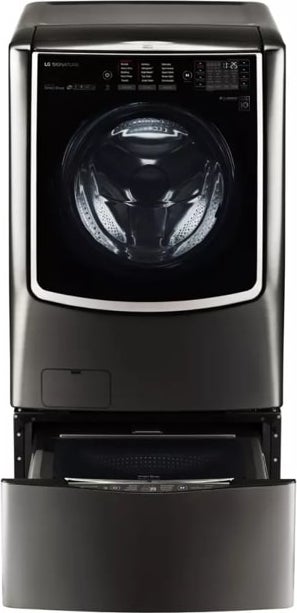 LG WM9500HKA 30 Inch Front Load Smart Washer Black Stainless Steel