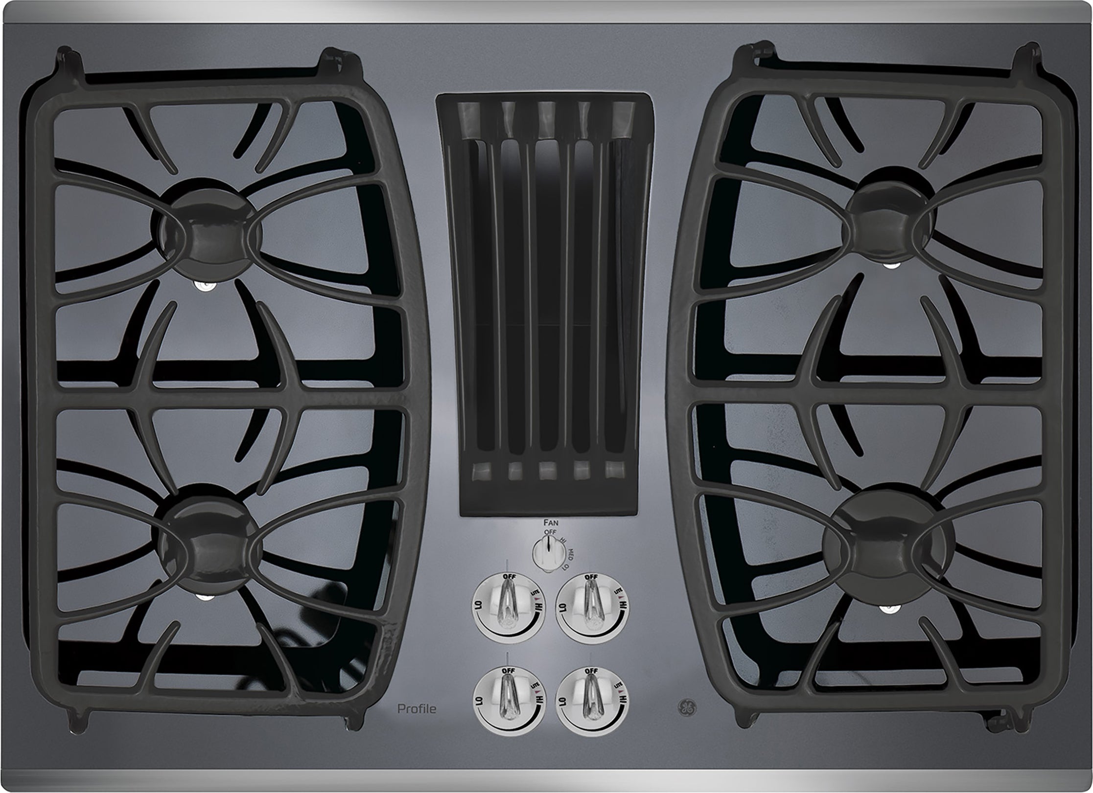 GE PGP9830SRSS 30 Inch Built-In Gas Cooktop Stainless Steel