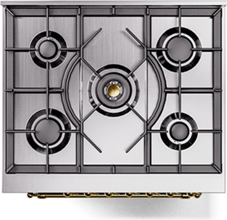 Ilve UN30QNMPEGG Emerald Green With Brass Knobs, Natural Gas