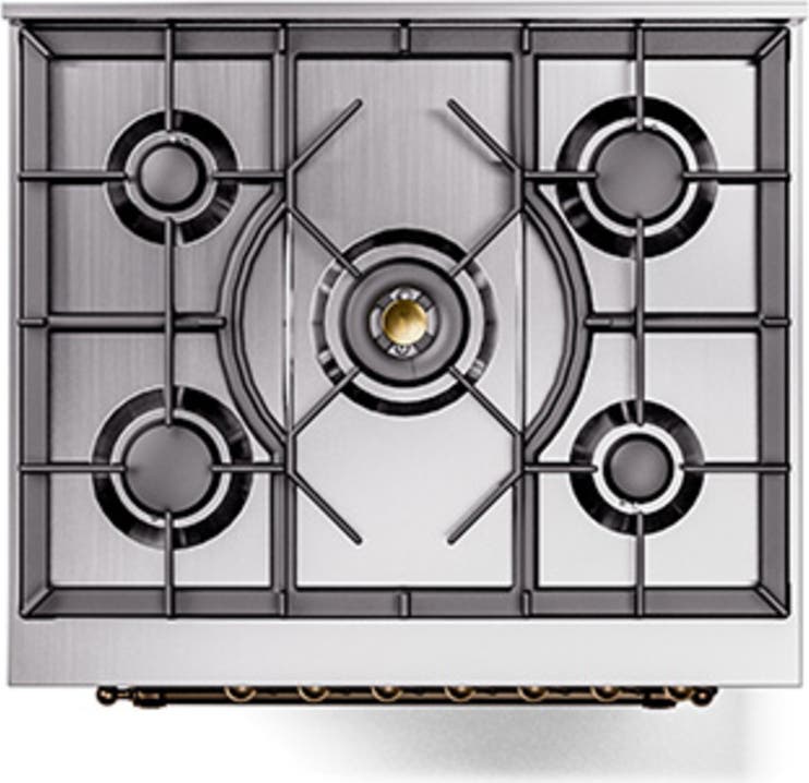Ilve UN30QNMPBUBLP Burgundy With Bronze Knobs, Liquid Propane