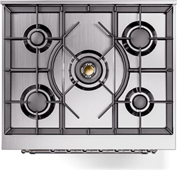 Ilve UN30QNMPBGCLP Blue Grey With Chrome Knobs, Liquid Propane