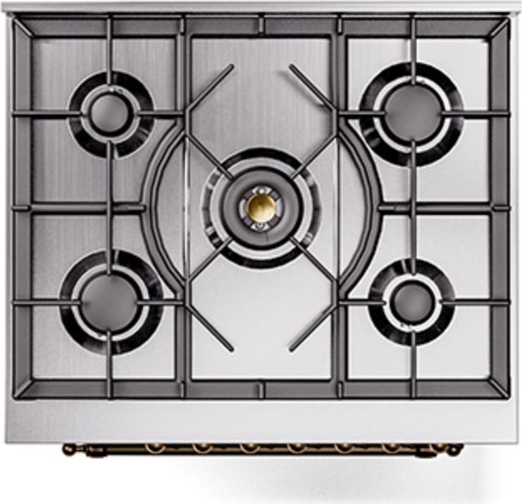 Ilve UN30QNMPAWBLP Antique White With Bronze Knobs, Liquid Propane