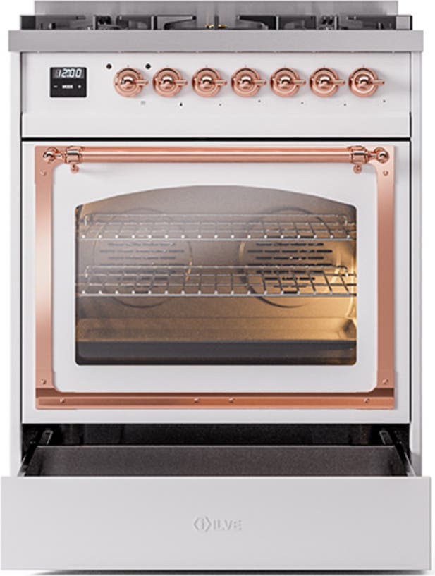Ilve UN30NMPRAPLP Ral Custom Color With Copper Knobs, Liquid Propane