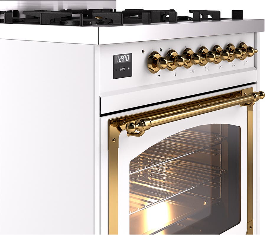 Ilve UN30NMPRAG Ral Custom Color With Brass Knobs, Natural Gas