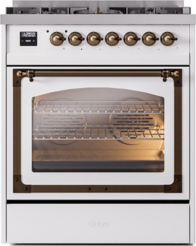 Ilve UN30NMPRABLP Ral Custom Color With Bronze Knobs, Liquid Propane