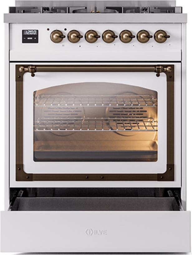Ilve UN30NMPRABLP Ral Custom Color With Bronze Knobs, Liquid Propane