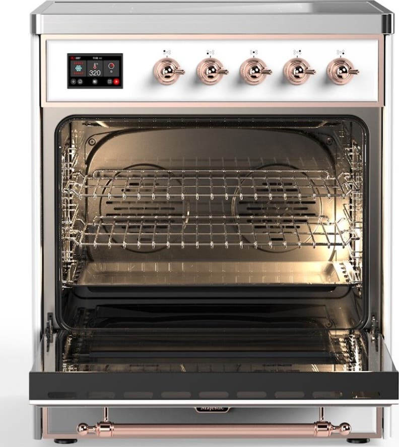 Ilve UMI30QNE3RAP Ral Custom Color With Copper Knobs