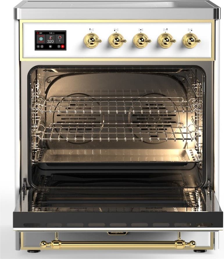 Ilve UMI30QNE3RAG Ral Custom Color With Brass Knobs