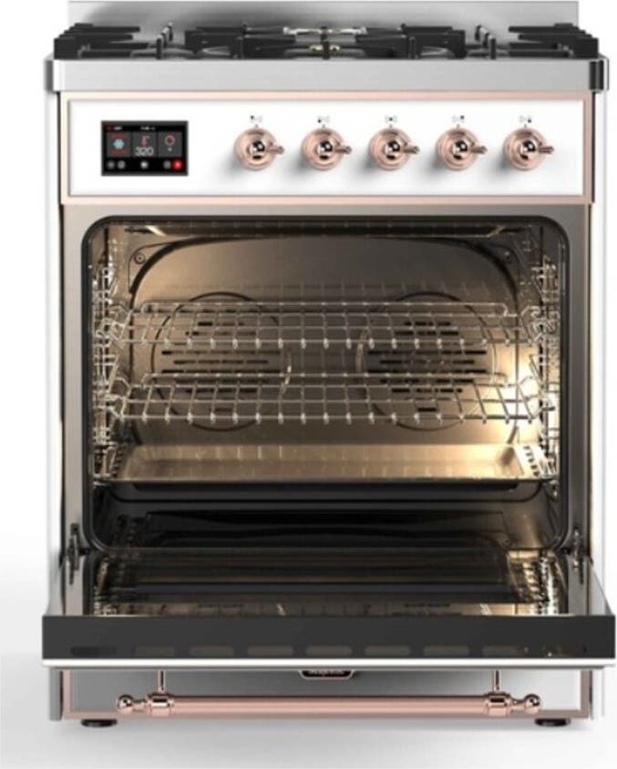 Ilve UM30DQNE3RAPLP Ral Custom Color With Copper Knobs, Liquid Propane