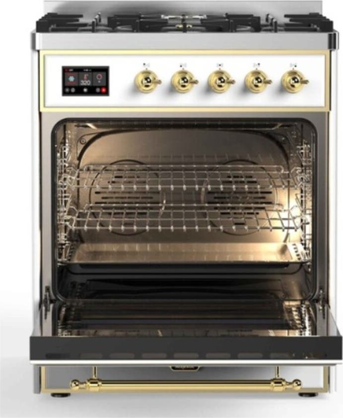 Ilve UM30DQNE3RAG Ral Custom Color With Brass Knobs