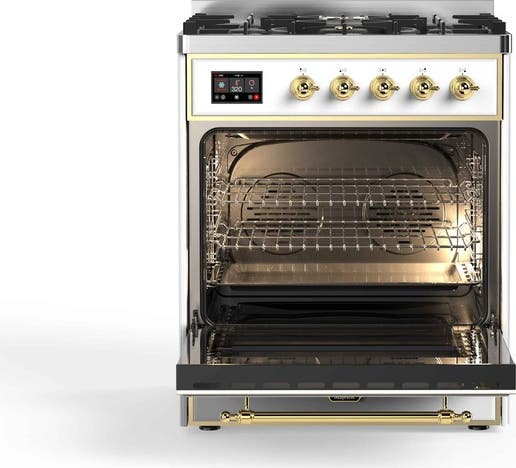 Ilve UM30DNE3RAG Ral Custom Color With Brass Knobs