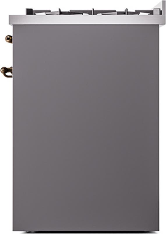 Ilve UP30NMPMGBLP Graphite Matte With Bronze Trim, Lp