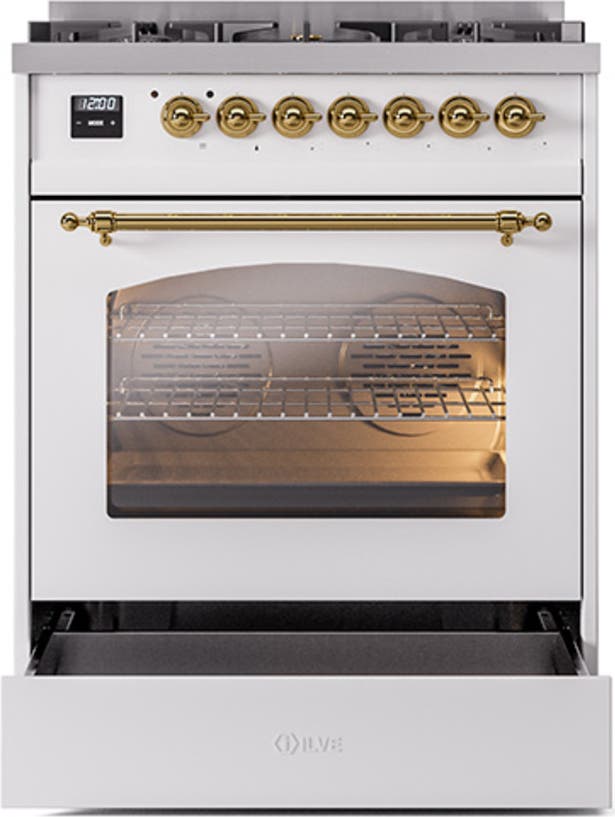 Ilve UP30NMPWHG White Brass