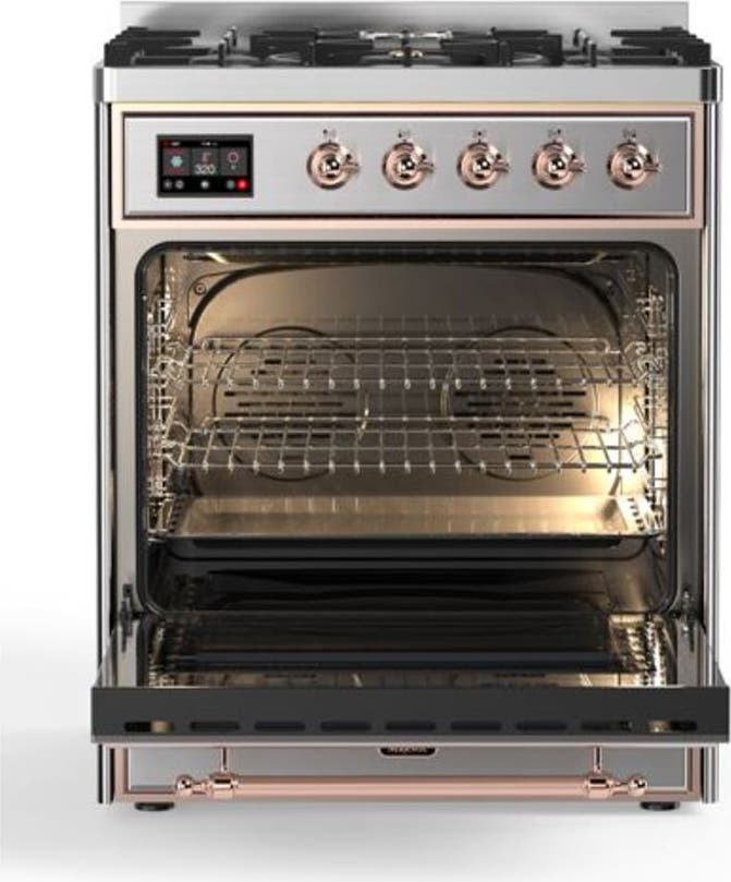 Ilve UM30DQNE3SSPLP Liquid Propane In Stainless Steel W/ Copper Trim