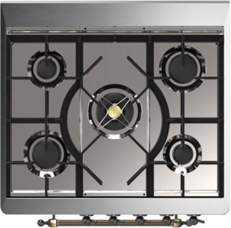 Ilve UM30DQNE3WHB Natural Gas In White W/ Bronze Trim
