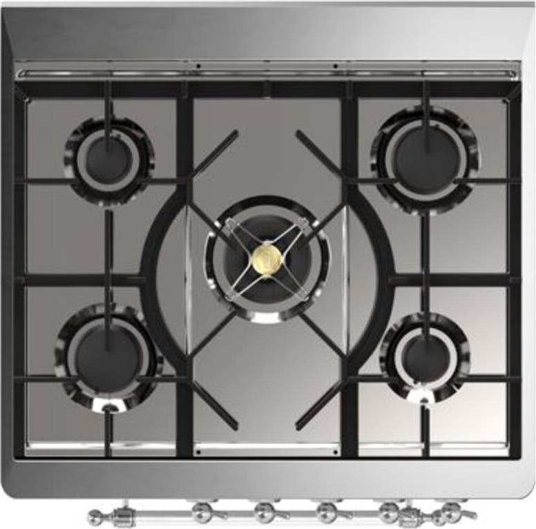 Ilve UM30DQNE3WHCLP Liquid Propane In White W/ Chrome Trim