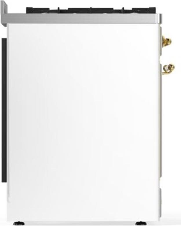 Ilve UM30DQNE3WHG Natural Gas In White W/ Brass Trim