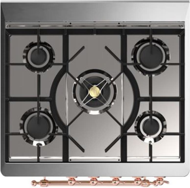 Ilve UM30DQNE3WHPLP Liquid Propane In White W/ Copper Trim