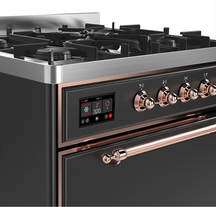 Ilve UM30DQNE3MGP Natural Gas In Matte Graphite W/ Copper Trim