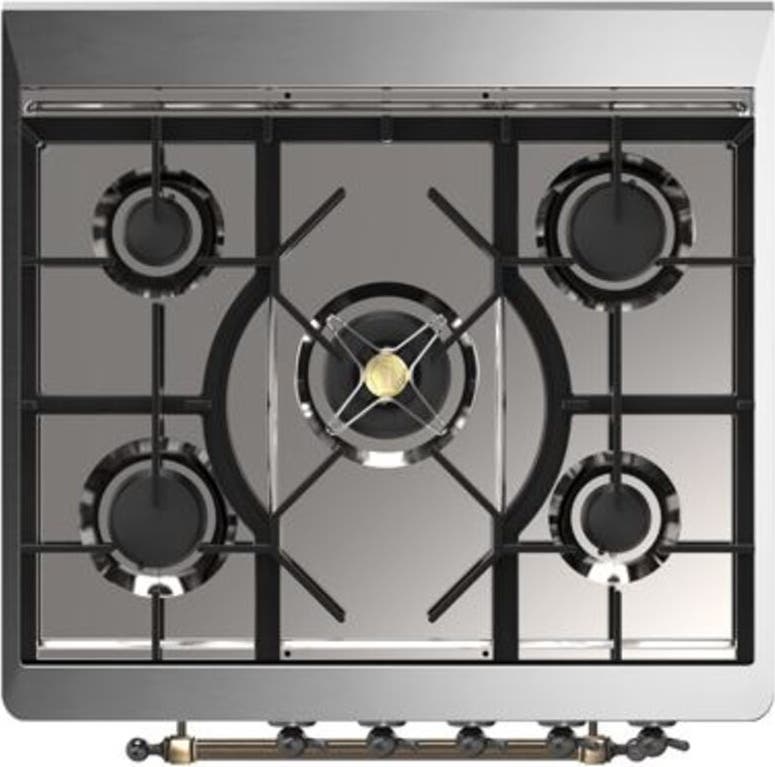 Ilve UM30DQNE3MGBLP Liquid Propane In Matte Graphite W/ Bronze Trim
