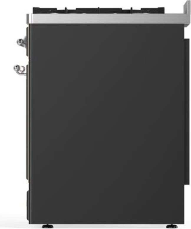 Ilve UM30DQNE3MGCLP Liquid Propane In Matte Graphite W/ Chrome Trim