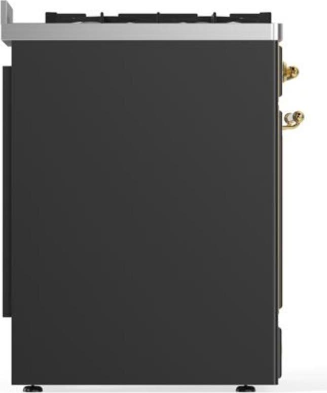 Ilve UM30DQNE3MGG Natural Gas In Matte Graphite W/ Brass Trim
