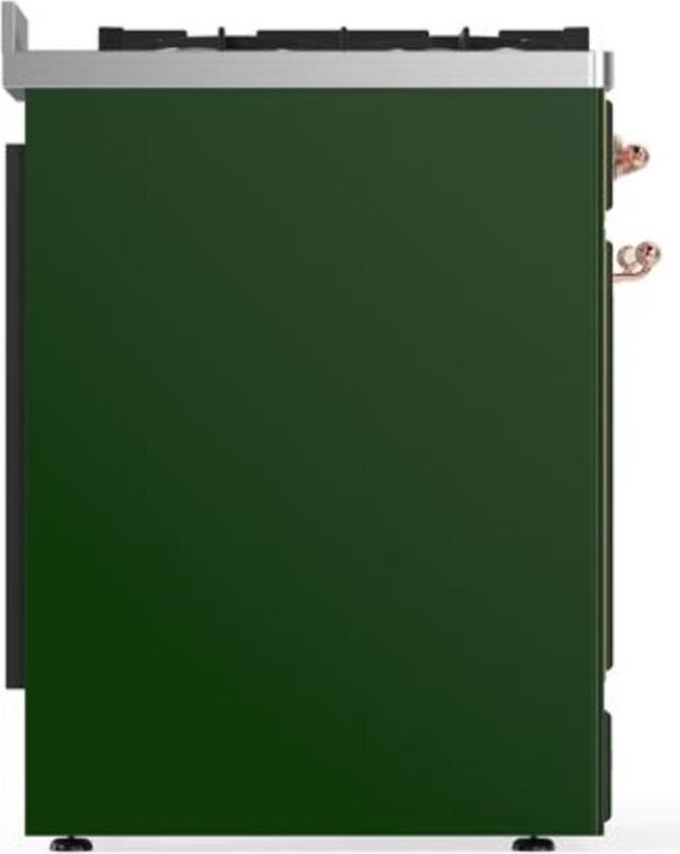 Ilve UM30DQNE3EGPLP Liquid Propane In Emerald Green W/ Copper Trim
