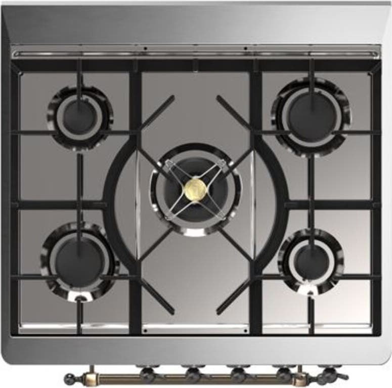Ilve UM30DQNE3MBBLP Liquid Propane In Midnight Blue W/ Bronze Trim