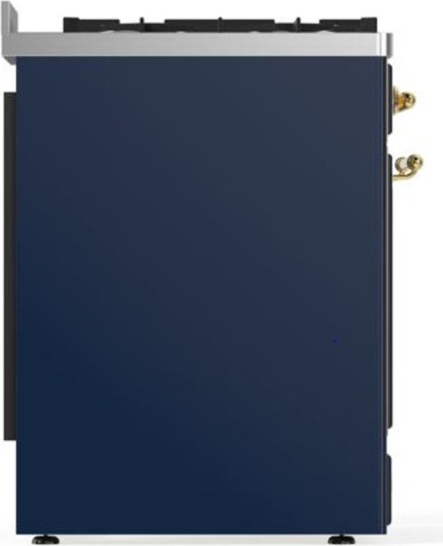 Ilve UM30DQNE3MBG Natural Gas In Midnight Blue W/ Brass Trim