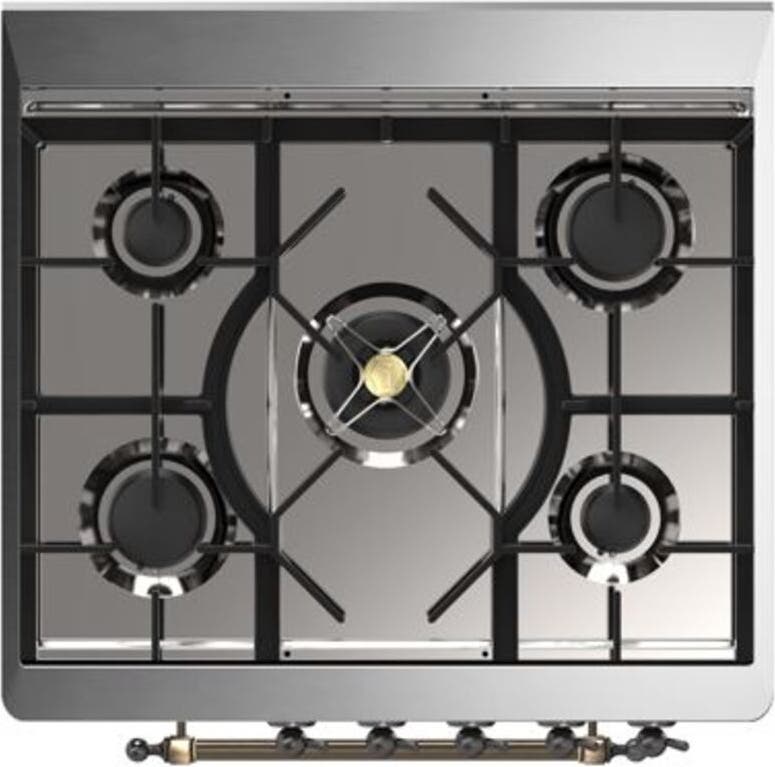 Ilve UM30DQNE3EGBLP Liquid Propane In Emerald Green W/ Bronze Trim