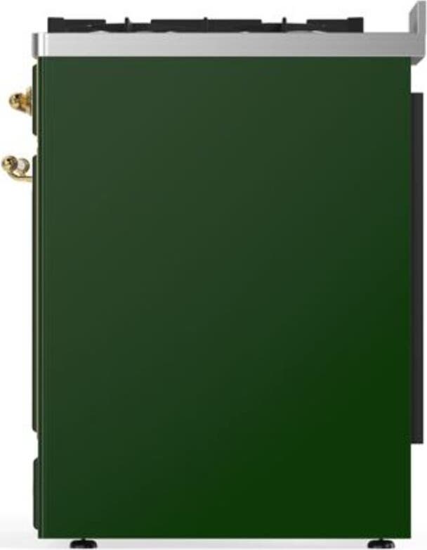 Ilve UM30DQNE3EGGLP Liquid Propane In Emerald Green W/ Brass Trim