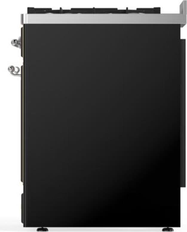 Ilve UM30DQNE3BKCLP Liquid Propane In Glossy Black W/ Chrome Trim
