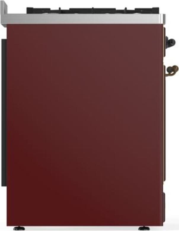 Ilve UM30DQNE3BUB Natural Gas In Burgundy W/ Bronze Trim