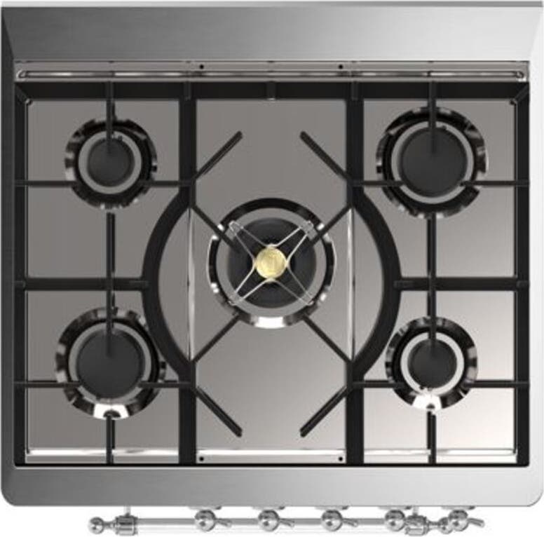 Ilve UM30DQNE3BUC Natural Gas In Burgundy W/ Chrome Trim