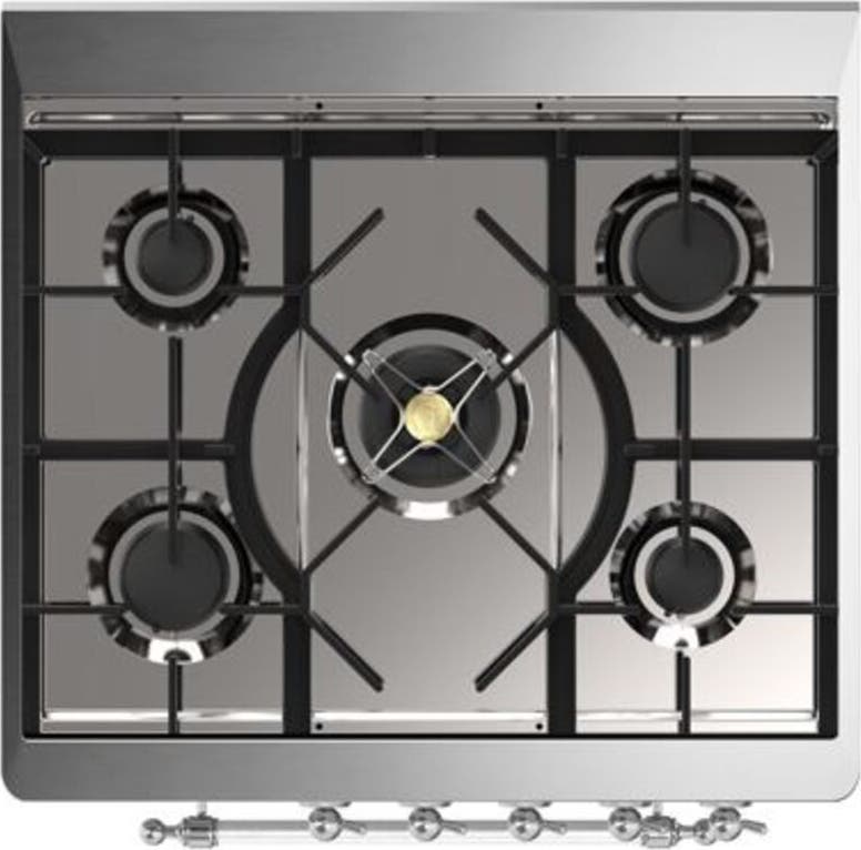 Ilve UM30DQNE3AWCLP Liquid Propane In Antique White W/ Chrome Trim