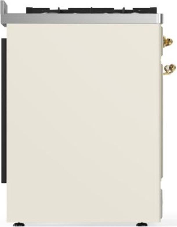 Ilve UM30DQNE3AWG Natural Gas In Antique White W/ Brass Trim