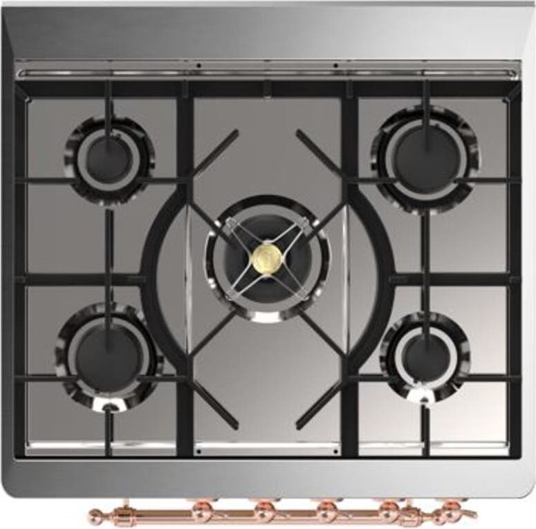 Ilve UM30DQNE3AWP Natural Gas In Antique White W/ Copper Trim