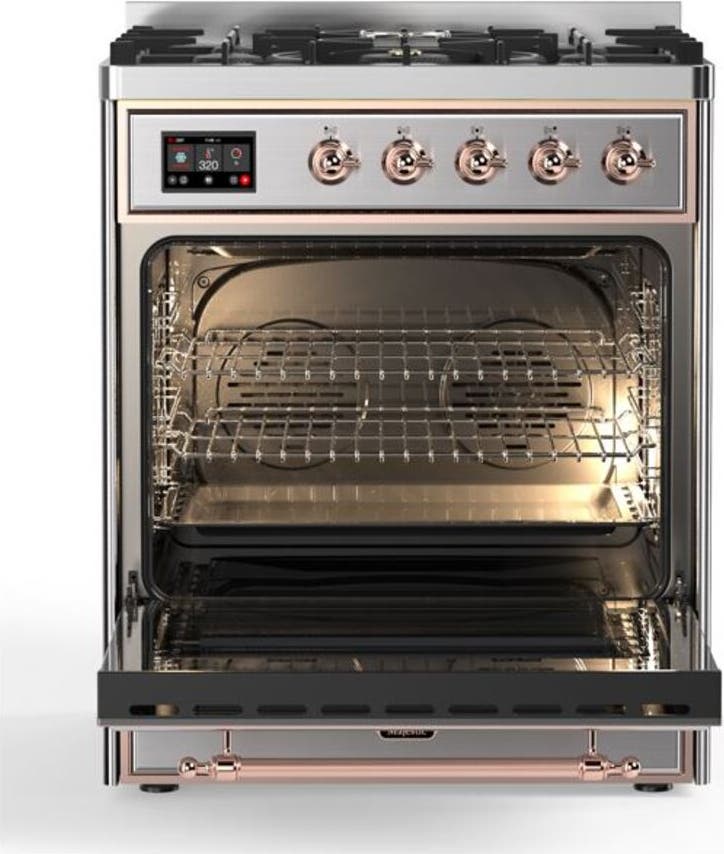 Ilve UM30DNE3SSPLP Liquid Propane In Stainless Steel W/ Copper Trim