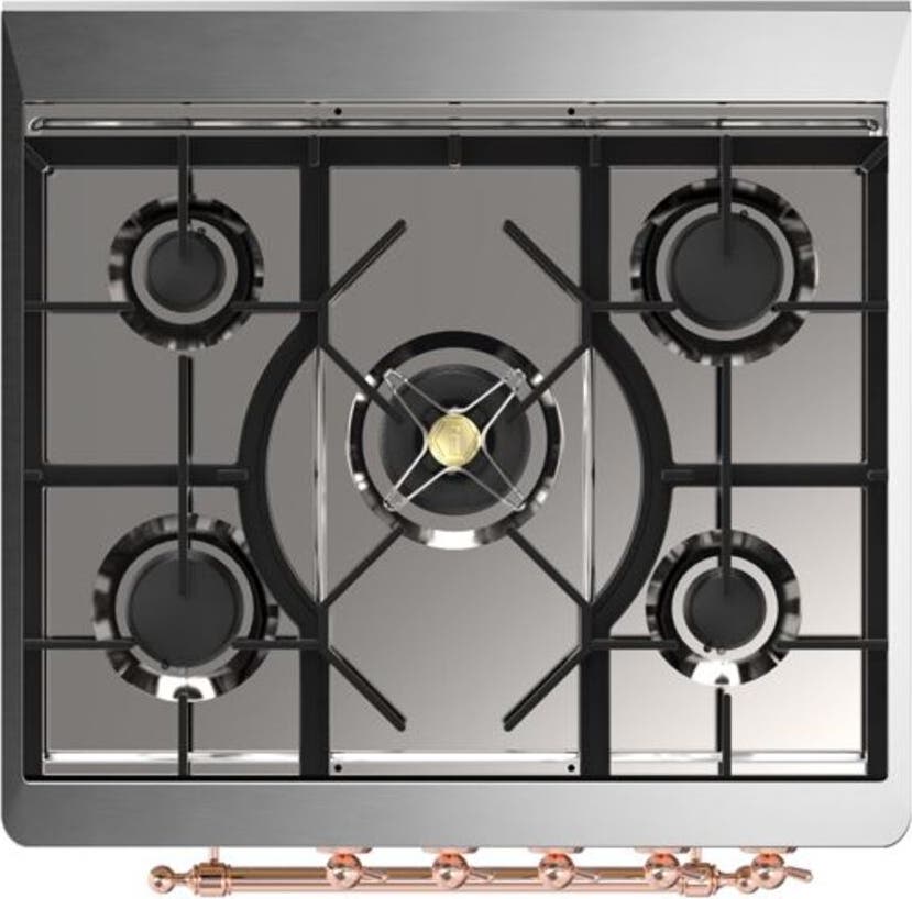 Ilve UM30DNE3SSPLP Liquid Propane In Stainless Steel W/ Copper Trim