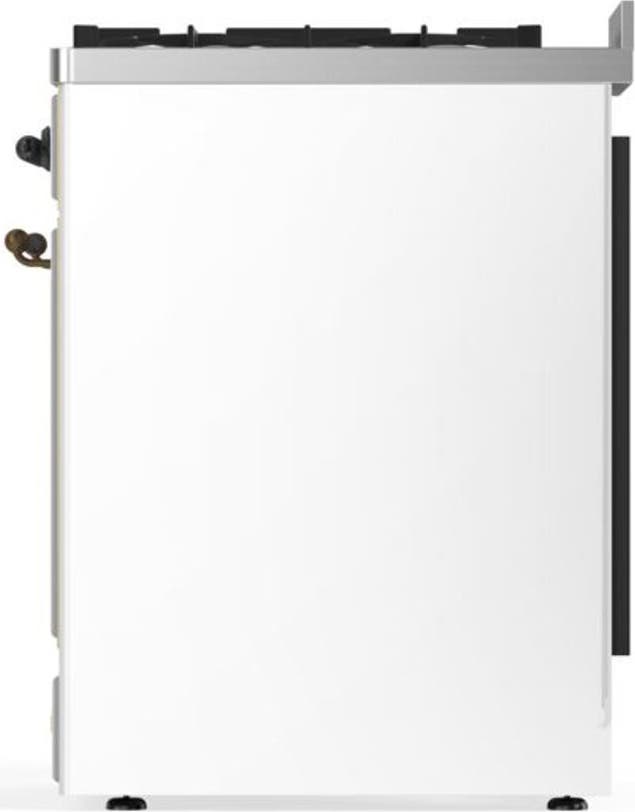 Ilve UM30DNE3WHB Natural Gas In White W/ Bronze Trim