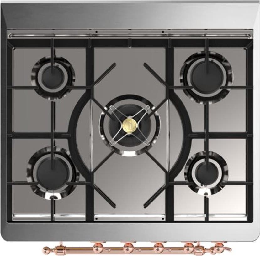 Ilve UM30DNE3WHPLP Liquid Propane In White W/ Copper Trim