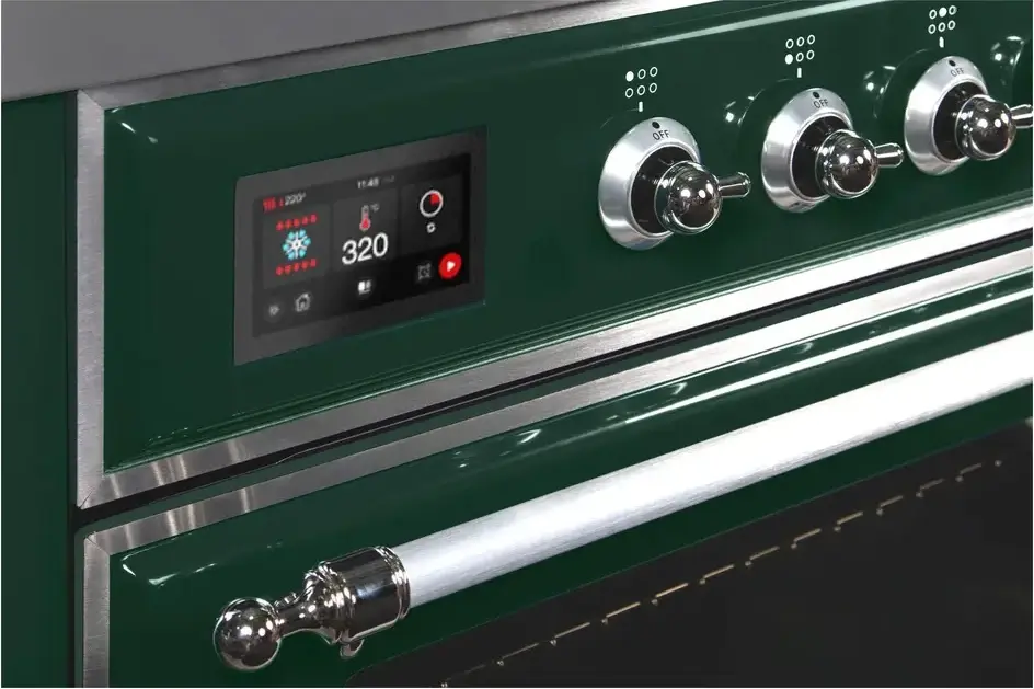 Ilve UM30DNE3EGC Natural Gas In Emerald Green W/ Chrome Trim