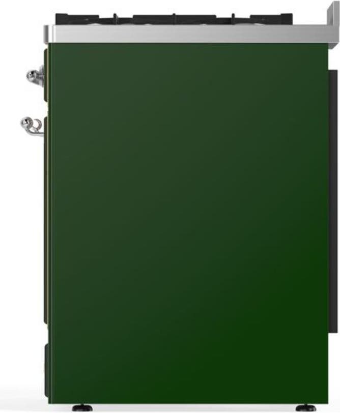Ilve UM30DNE3EGC Natural Gas In Emerald Green W/ Chrome Trim