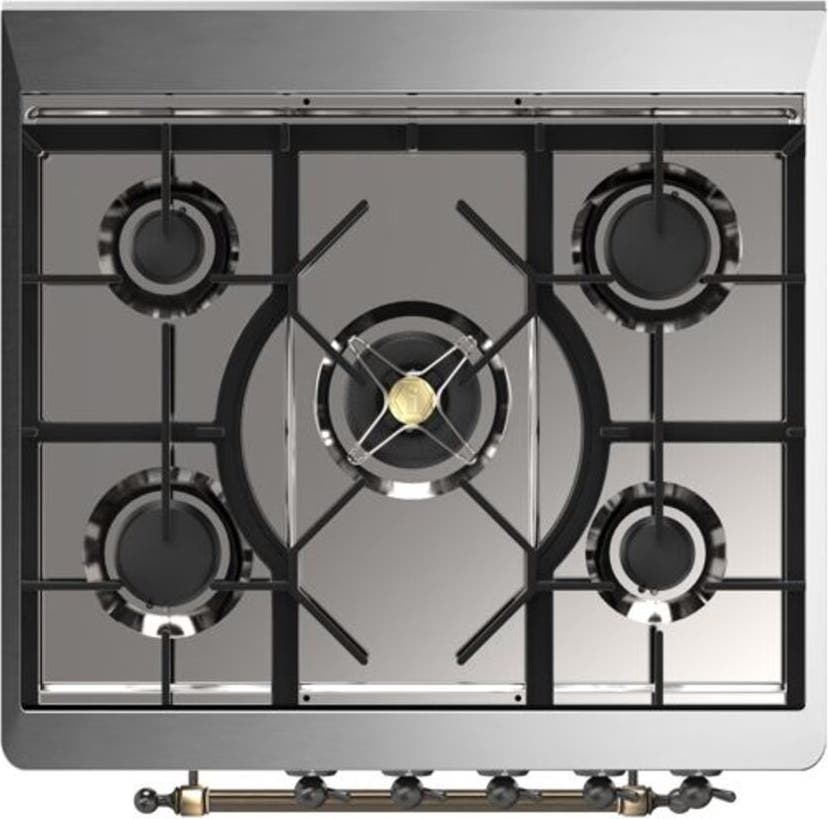 Ilve UM30DNE3MBB Natural Gas In Midnight Blue W/ Bronze Trim