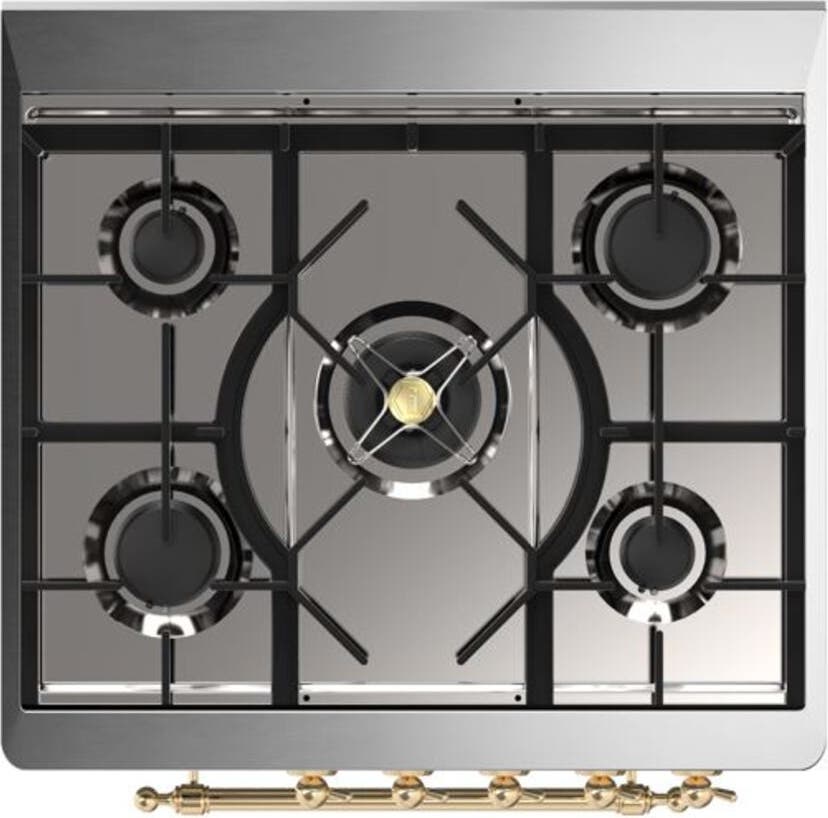 Ilve UM30DNE3MBG Natural Gas In Midnight Blue W/ Brass Trim